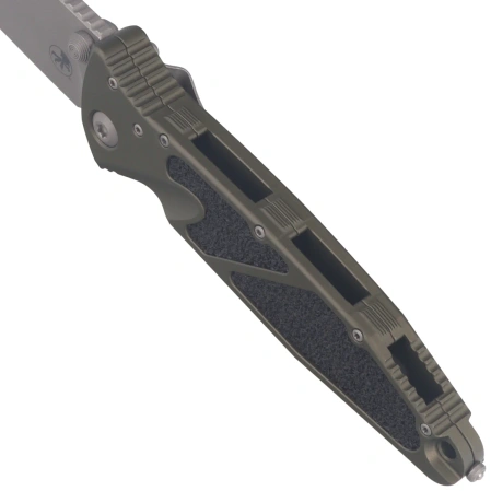 Nóż składany Microtech Socom Elite S/E-M Warcom Signature OD Green Aluminum, Apocalyptic M390MK by Tony Marfione (259-10APODS)
