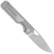 Kizer Militaw Knife Gray Titanium / Black Micarta, Stonewashed S35VN by Jonathan Styles (Ki3634A1)