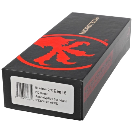 Microtech UTX-85 Gen IV D/E OTF Knife OD Green Aluminum, Apocalyptic M390MK by Tony Marfione (12324-10APOD)