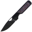 Kizer Militaw Knife Black Titanium / Purple Haze Fat Carbon, Black DLC S45VN by Jonathan Styles (Ki3634A2)