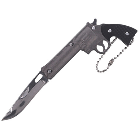 Martinez Albainox Revolver Silver 50mm Keyring Knife (19487)