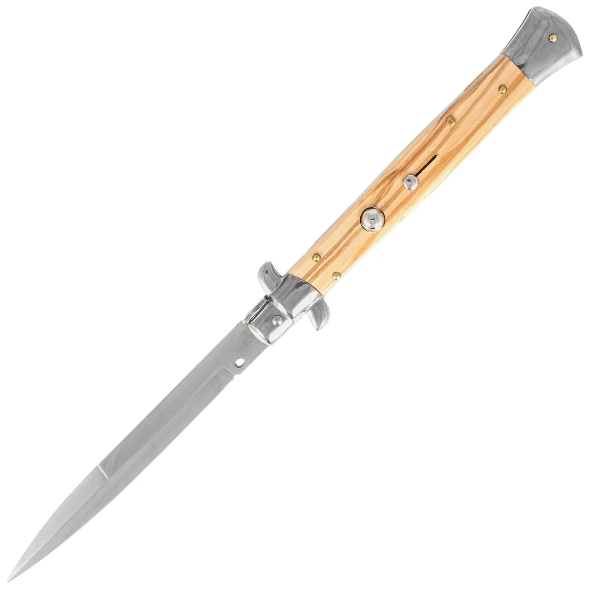 Öffen✴︎pointed-NEW FRIN / ORANGE & CAMEL Nóż sprężynowy Frank Beltrame Stiletto Bayonet 28cm Olive