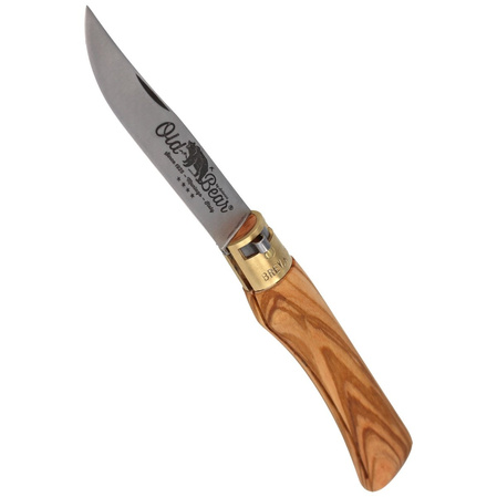 Antonini Old Bear Classical XL Olive Wood, Satin AISI 420 (9307/23_LU)