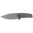 WE Knife Speedster Gray Titanium, Silver Bead Blasted CPM 20CV (WE21021B-1)