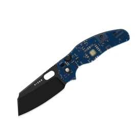 Nóż składany Kizer C01C 2.9 BS PCB Blue Resin, Black PVD S35VN by Sheepdog Knives (Ki3488.29BSA2)