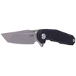 Kubey Carve Nest Knife Black G10, Sandblasted D2 (KB237A)