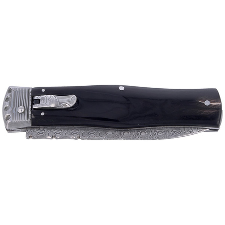 Nóż sprężynowy Mikov Predator Panther Buffalo Horn, Damascus PMC27 (241-DR-1/PANTHER)