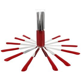 DOI LEONS Table Knive Set 12psc Red (PV 208 TUBO-12/RD)