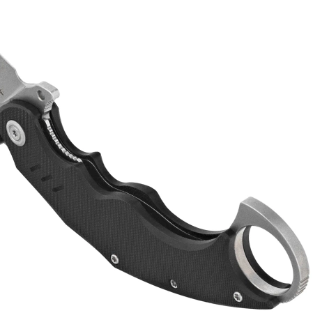 Kubey Wrath Knife Black G10, Beadblasted 14C28N by MUZI Design (KU261A)