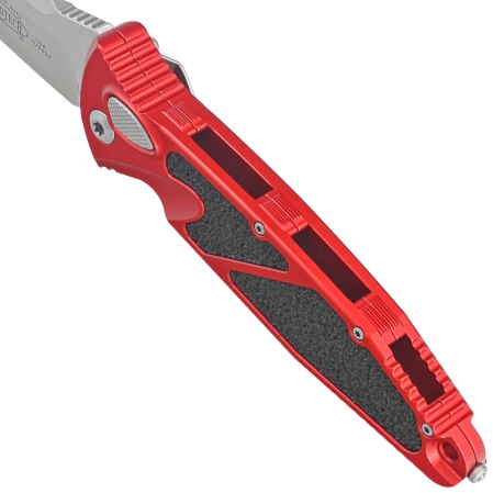 Microtech Socom Elite Auto S/E Automatic Knife Red Aluminum, Stonewashed M390 by Tony Marfione (160A-10RD)