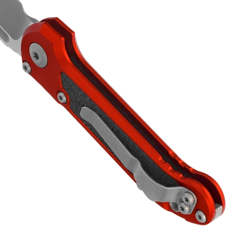 Nóż automatyczny Microtech LUDT Gen III S/E Red Aluminium, Apocalyptic M390MK by Tony Marfione (1135-10APRD)