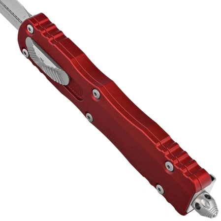 Nóż automatyczny OTF Microtech Dirac Delta D/E Merlot Aluminium, Stonewashed by Tony Marfione (227-10MR)