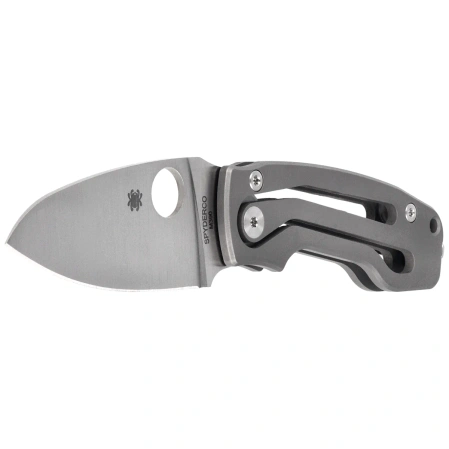 Nóż składany Spyderco Pits 2 Slipit Gray Titanium, Satin M390 by Mike Read (C269TIP)