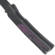 Bestechman Icebreaker Knife Black Aluminum / Purple G10, Black PVD D2 (BMK16C)