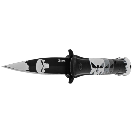 Martinez Albainox Skull Folding Knife – ABS 3D Design, Black / 3D Design, 3Cr13MoV (18787)