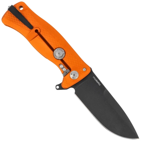 Nóż składany LionSteel SR11A Orange Aluminium, Black Sleipner by Molletta (SR11A OB)