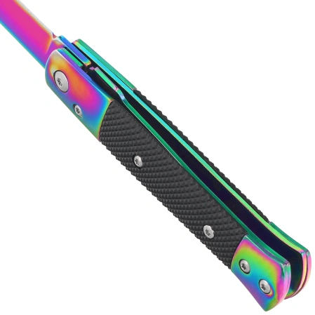 Nóż składany Third Decor Habitat N118W Black Aluminium/Rainbow Steel, Rainbow 420 (TH-N118W)
