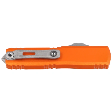 Microtech UTX-70 Gen IV S/E OTF Knife Orange Aluminum, Apocalyptic M390MK by Tony Marfione (11484-10APOR)