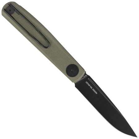 Nóż składany Real Steel Gslip Compact Green G10, Black VG-10 by Ostap Hel (7866)