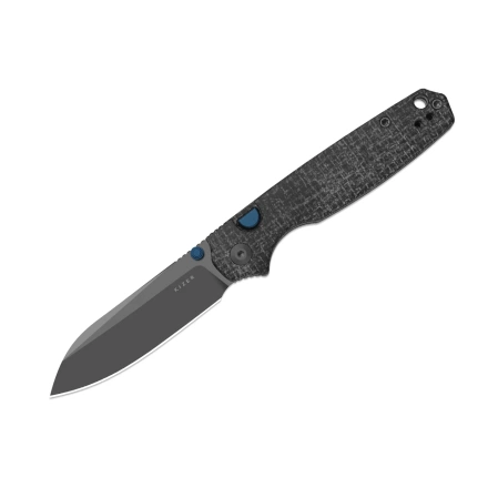 Nóż składany Kizer Pokiman BLL Black Burlap Micarta, Gray PVD AEB-L (V3789BSA1)
