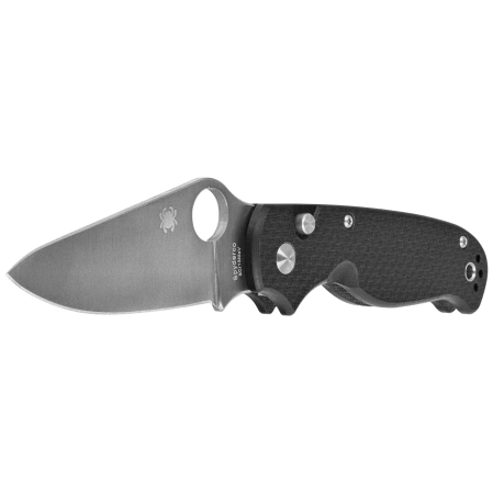 Spyderco ButtonUp Knife Carbon Fiber, Satin 8Cr13MoV by Eric Glesser (C275CFP)