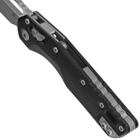 Microtech MSI S/E Knife Black Aluminum, Apocalyptic M390MK by Tony Marfione (210-10AP)