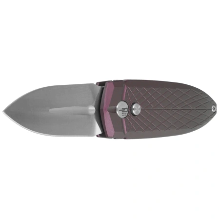 Nóż składany Bestech QUQU Brown Aluminium, Satin 14C28N by Gogo (BG57B-3)