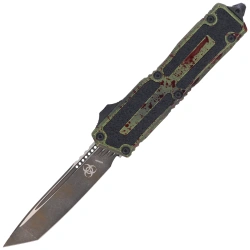 Microtech Scarab II Gen III T/E Signature OTF Knife Outbreak Aluminum, Outbreak M390MK by Tony Marfione (1279-1OBS)