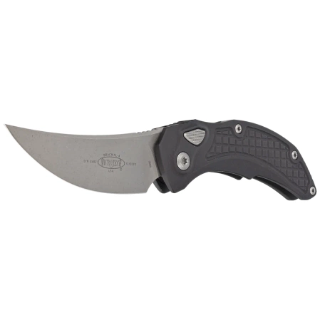 Microtech Brachial Black Aluminum, Apocalyptic by Bastinelli and Tony Marfione switchblade (268A-10AP)
