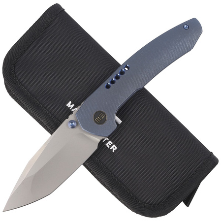 Nóż składany WE Knife Trogon Blue Titanium, Silver Bead Blasted CPM 20CV by Brian Brown (WE22002B-1)