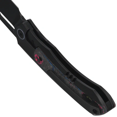 Nóż składany Remette Orca Black Titanium/Ultimate Warrior CamoCarbon, Black DLC Pearlescent M390 (ORCAURD)