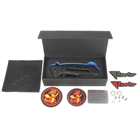 Reate T1000-V2 Titanium Black DLC Knife, Satin/Black DLC M390 by Alvin Lee