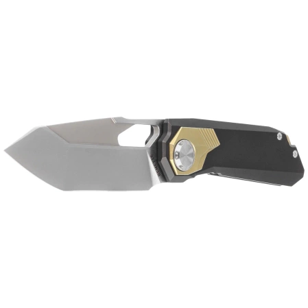 Nóż składany Remette RT-Peregrine Falcon Brown/Gold Titanium, Hand Grinding Pearlescent M390 (RTT1-B)