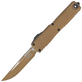 Microtech Ultratech Gen III ZBP S/E OTF Knife Cerakote Burnt Bronze Aluminum, Cerakote Burnt Bronze M390MK by Tony Marfione (1121-1UB-C19Z4)