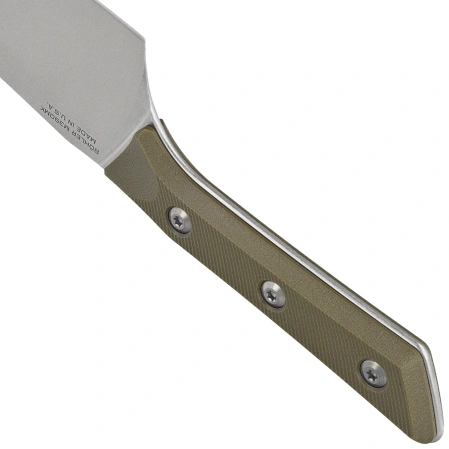 Microtech 6'' Santoku Knife OD Green G10, Stonewashed M390MK (3200-10OD)