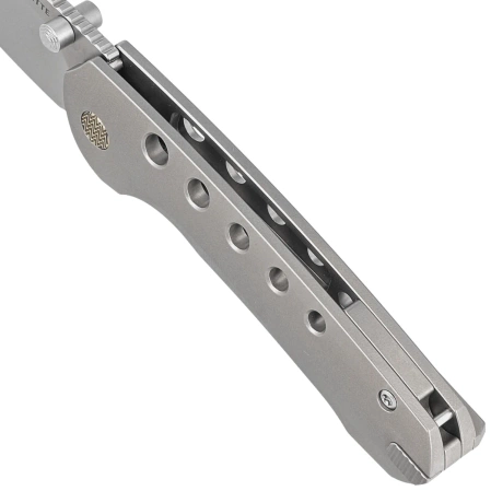 Remette RT-BEE-T Knife w/Titanium Toothpick Gray Titanium, Fine Grinding Pearlescent M390