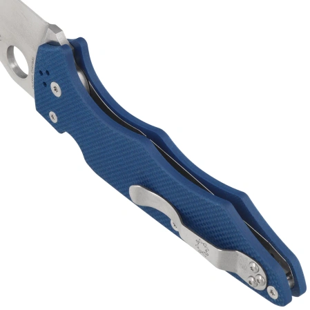 Nóż składany Spyderco YoJumbo Cobalt Blue G10, Satin SPY27 by Michael Janich (C253GPCBL)