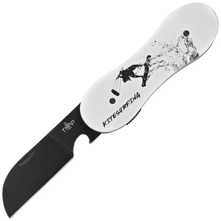 Nóż składany Third Decor Habitat N119K Double-Sided 3D Kitesurfer Blank Aluminium, Black 420/Titanium (TH-N119K)