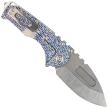 Nóż składany Medford Praetorian T DP Blue-Violet w/Silver ''Dragon Skin'' Titanium, Std HW/Clip, Tumbled S45VN by Greg Medford