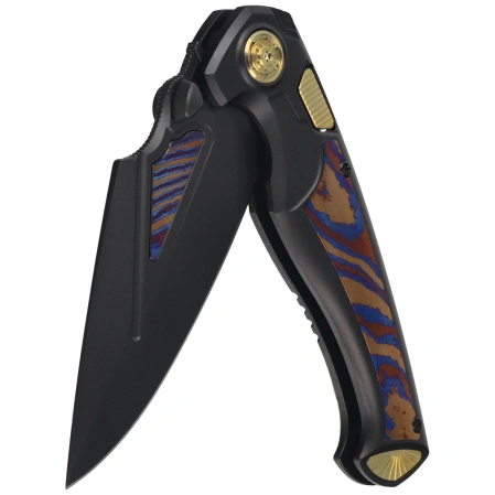 Remette Scepter Knife Black Titanium/Timascus, Black DLC M390 (SCPT-B)