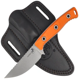 Microtech Akris S/E Knife Ember G10, Stonewashed M390MK by Tony Marfione (95-10EM-1)