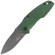 Nóż składany Third Decor Habitat N83V Green Anodized Aluminum, Titanium Gray Coated 420 (TH-N83V)