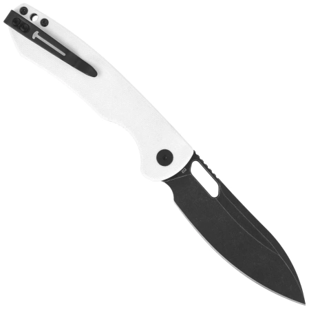 Bestechman Firebird Knife White G10, Black PVD Stonewashed D2 (BMK05E)