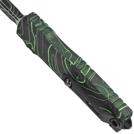 Nóż automatyczny OTF Microtech Luminary ZBP D/E Signature Topographic Night Ops Aluminium, Topographic Night Ops M390MK by Tony Marfione (1270-1TPNOS)