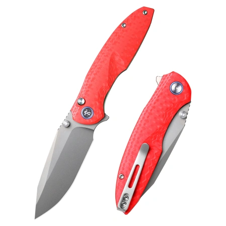 Nóż składany Remette RT-Cool Whale G10, Sand Blasting 14C28N (RTCL-GN3)