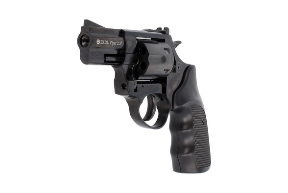 Rewolwer alarmowy BAS Voltran EKOL Viper 2.5'' Black .22 Long Blanc oraz Amunicja PTG