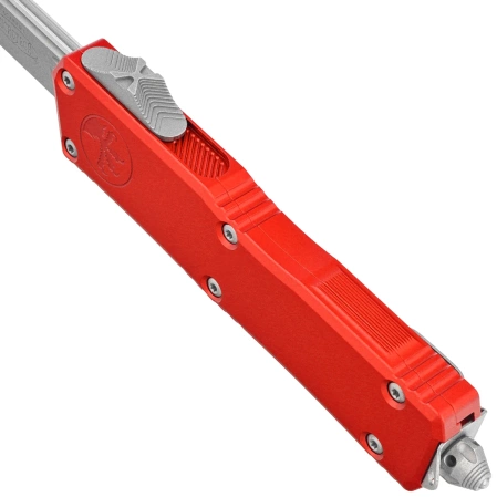 Microtech Scarab II Gen III Executive S/E OTF Knife Red Aluminum, Apocalyptic M390MK by Tony Marfione (1176-10APRD)