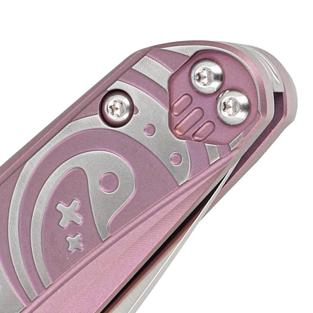 Nóż składany Bestech Mothus Purple Titanium, Satin M390 by Kombou (BT2206D)