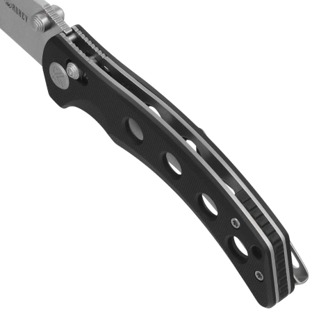 Nóż składany Kubey Hound Black G10, Stonewashed 14C28N by Maksim Tkachuk (KU172A)
