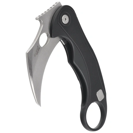 LionSteel L.E.One Mid Karambit Knife Black Aluminium, Stonewashed M390 by Emerson Design (LE2 A BS)